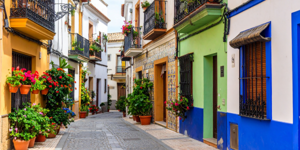 edificios de colores